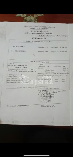 Bán Nhà Mặt Tiền 9 Trần Quang Diệu, P13, Quận 3