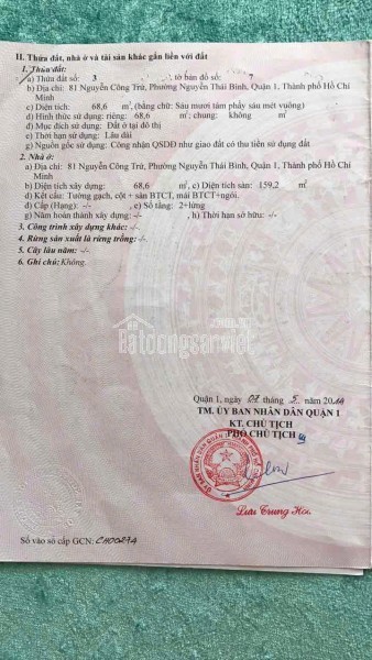 Bán Nhà Mặt Tiền 81-83 Nguyễn Công Trứ, Bến Thành