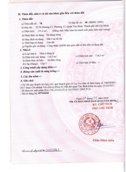 Bán Nhà Hẻm Xe Hơi 23/30 Đường C1, Phường 13, Q. Tân Bình