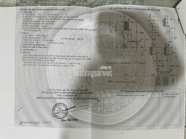 Bán Nhà Mặt Tiền 152 Nguyễn Văn Khối, P.9, Q. Gò Vấp
