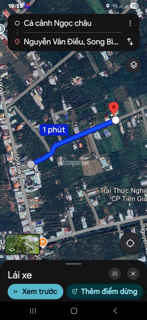Lô đất trồng bưởi Lộ Xoài giáp ranh Mỹ Tho. Diện tích 1.700m2. Cách QL50 chỉ 1,5 km.
