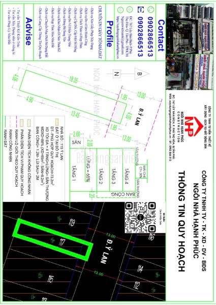 Chính Chủ Bán Mặt Tiền Ỷ Lan, P.Hiệp Tân, Q.Tân Phú, DT 4x20m, Giá Chỉ 10 Tỷ 300 Triệu. Liên Hệ: