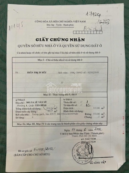 Chính Chủ Bán HXH Đường Lê Văn Sỹ, P1, Tân Bình: DT 16.5x6m, Giá 27 tỷ 5. Gọi O981.699.932 Để Xem