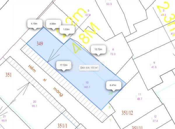 Chính Chủ Bán Mặt Tiền Trịnh Văn Cấn, P.Cầu Ông Lãnh, Q.1. DT: (5 x 16m), Giá 39 Tỷ