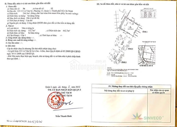 Chính Chủ Bán HXH Lê Văn Sỹ, Phường 13, Quận 3: DT 15x18m, Giá 50 tỷ.