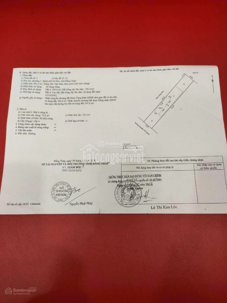Chính chủ bán đất 650m2, có 300m2 thổ cư thành phố Sa Đéc, đã có nhà sẵn kinh doanh dịch vụ