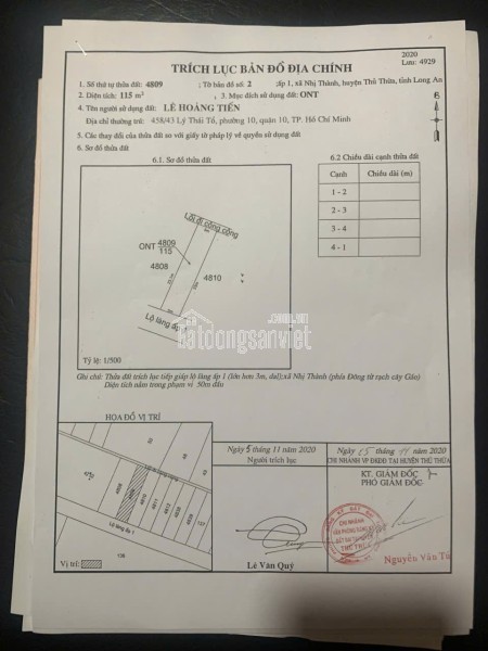 Chính chủ bán đất 650m2, có 300m2 thổ cư thành phố Sa Đéc, đã có nhà sẵn kinh doanh dịch vụ