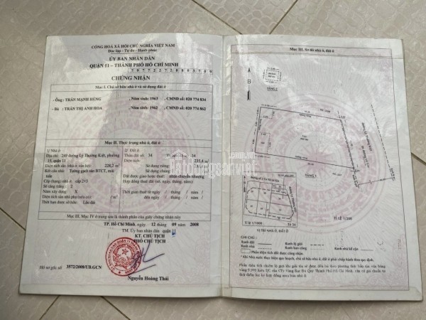 Bán Nhà Mặt Tiền 249 Lý Thường Kiệt, Phú Thọ