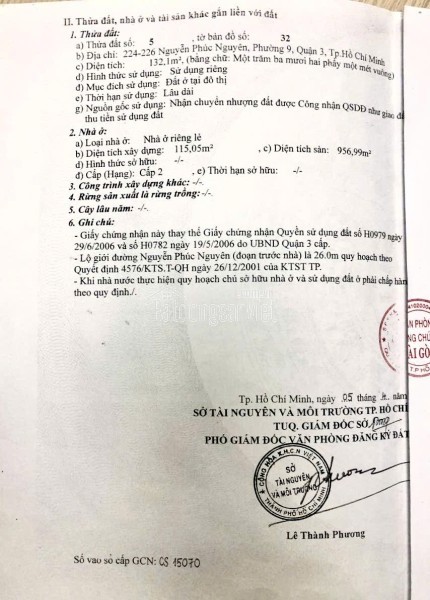 Bán Nhà Mặt Tiền 224-226 Nguyễn Phúc Nguyên, Nhiêu Lộc