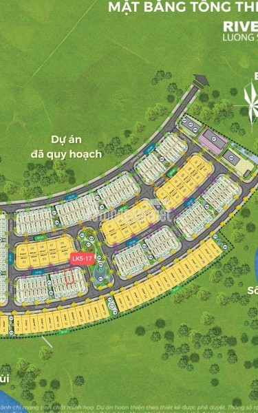 Đỉnh cao vị trí – lô liền kề cạnh công viên trung tâm Riverview Lương Sơn
– LK5-17