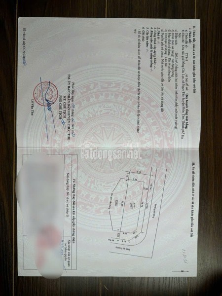 Bán đất tại Đường 32, Thị trấn Phúc Thọ, Phúc Thọ, Hà Nội, 50 triệu / m2, 89 m2