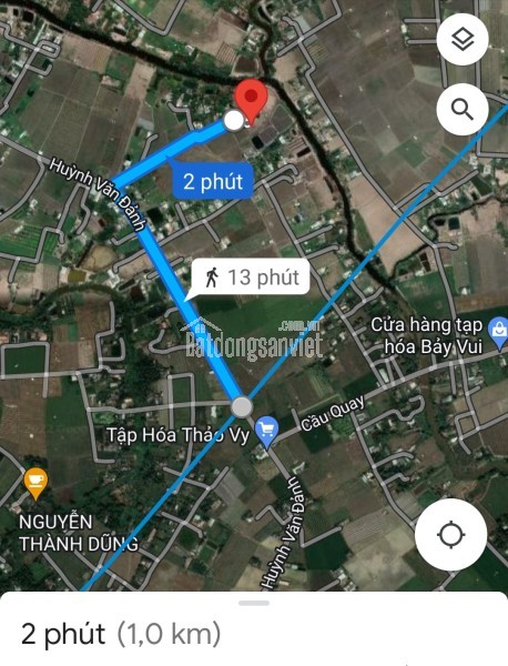 Bán gấp lô đất thổ lúa gần Quốc Lộ 50B hạ giá 6 tỷ