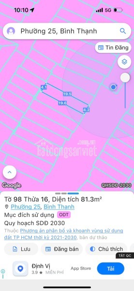 Chính Chủ Bán Mặt Tiền Nguyễn Văn Thương, P.25, Bình Thạnh. DT: (4 x 20m), 26,5 tỷ