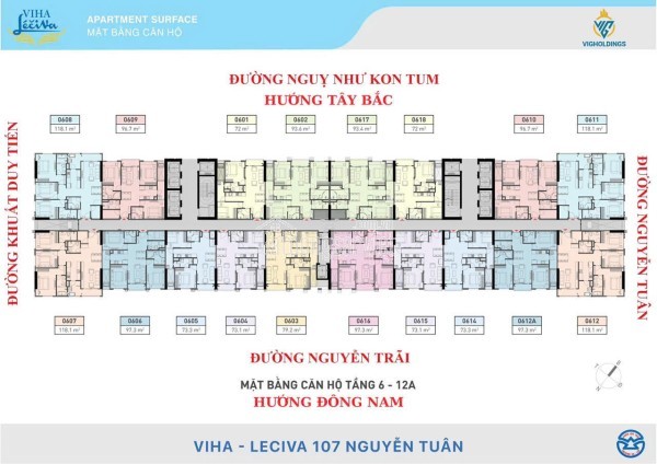 chính chủ cắt lỗ căn 2PN dự án viha 107 nguyễn tuân
