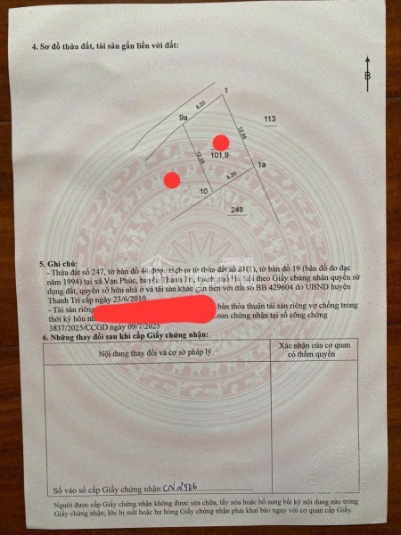 STOP! 3 phút nhận Cơ Hội Vàng! Đầu tư hôm nay - Cơ hội X2. Thôn 2, Vạn Phúc, Thanh Trì , Hà Nội.