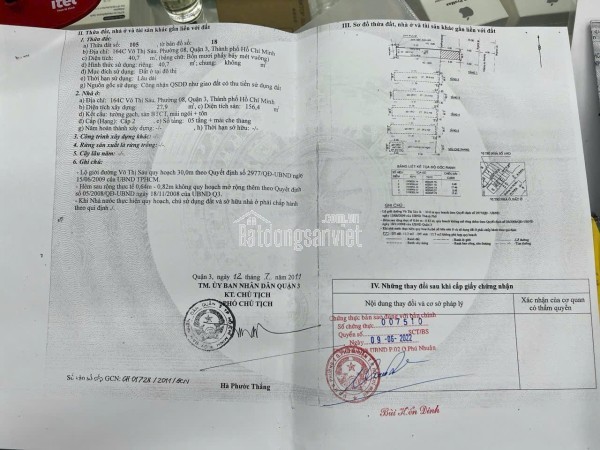 Bán Nhà Mặt Tiền 164B-164C Võ Thị Sáu, Xuân Hòa