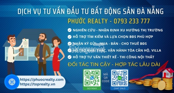 Dịch vụ tìm bất động sản đầu tư tại trung tâm Đà Nẵng