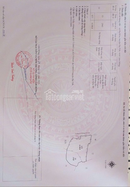 CHÍNH CHỦ BÁN ĐẤT CLN TẠI XÃ ĐẠ KHO, HUYỆN ĐẠ TẺH, LÂM ĐỒNG