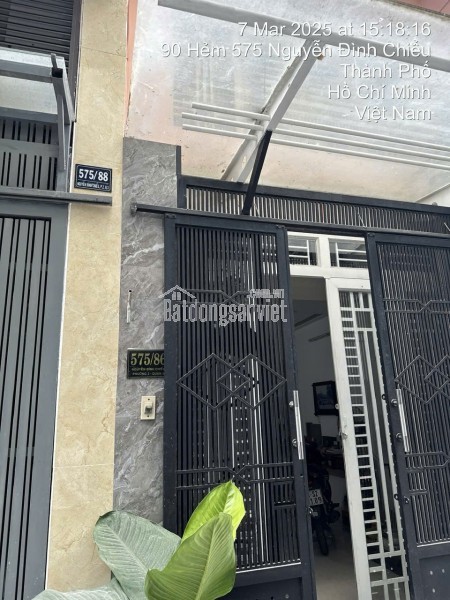 Bán Nhà 575/86 Nguyễn Đình Chiểu, Quận 3. DT: 3.2m*10m. CN: 29m2. 5 Tầng. Giá 9.9 tỷ