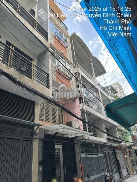 Bán Nhà 575/86 Nguyễn Đình Chiểu, Quận 3. DT: 3.2m*10m. CN: 29m2. 5 Tầng. Giá 9.9 tỷ