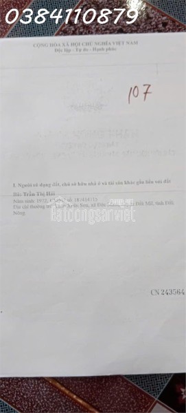SANG NHƯỢNG 240HA ĐỒNG BÌNH PHƯỚC, 72 TỶ.