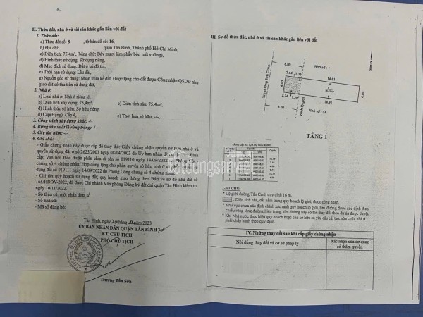 Chính Chủ Bán Mặt Tiền Tân Canh, P1, Tân Bình: (4x18.8m), Giá Tốt 17 Tỷ, Vị Trí Đẹp!
