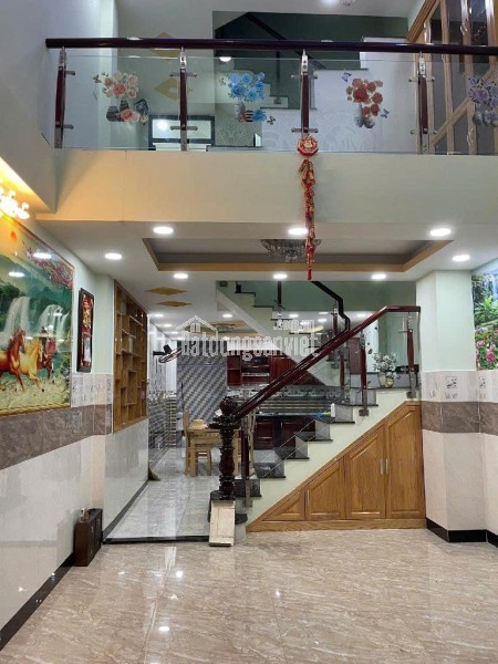 NHÀ HẺM XE HƠI BÀ HOM, 60,5M2, 4 TẦNG, (4x15) GIÁ 6.8 TỶ.  NỞ HẬU NHẸ.