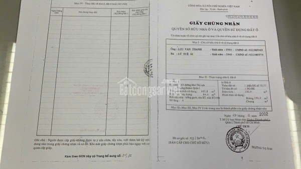 Bán Nhà Mặt Tiền 63 Mai Thị Lựu, Tân Định