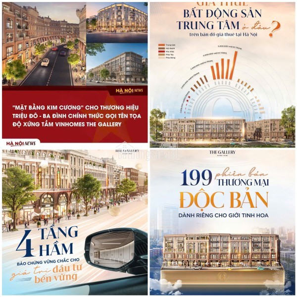 VINHOMES THE GALLERY - LGU1.GUM-1X – TÂM ĐIỂM NỘI KHU - KINH DOANH ĐẮC LỢI