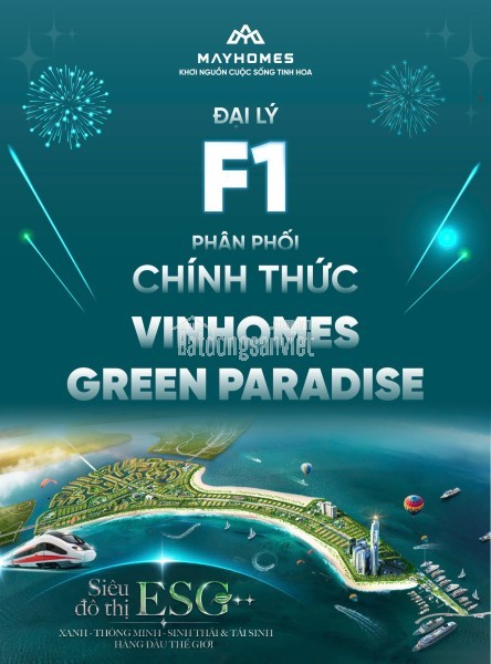 CHÍNH THỨC NHẬN BOOKING VINHOMES GREEN PARADISE CẦN GIỜ - HỒ CHÍ MINH CITY