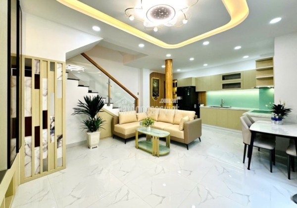 NHÀ TÂN BÌNH - SÁT MẶT TIỀN - NGANG 7.3m - 41m2 - 4 TẦNG BTCT - NHÀ ĐẸP FULL NỘI THẤT - 8.6 TỶ TL