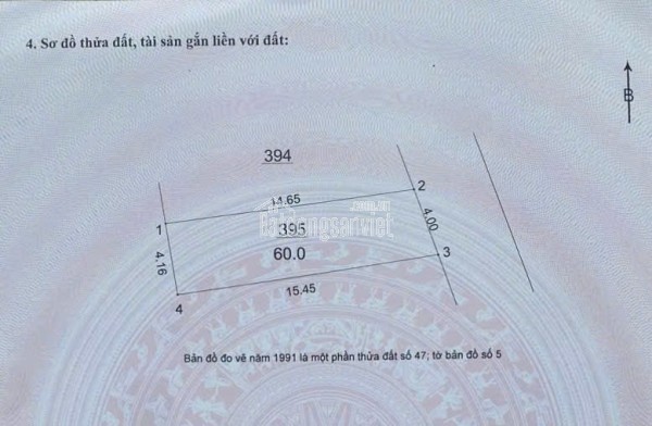 Bán đất mặt ngõ phố Việt Hưng – 60m², mặt tiền 4m nở hậu, ô tô vào nhà, vị trí siêu đẹp