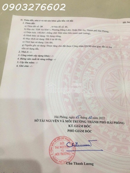 Bán nhà mặt đường Ngô Gia Tự, Hải An, Hải Phòng – diện tích S 111m², giá bán 151 tr/m