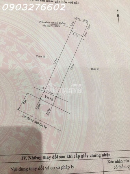 Bán nhà mặt đường Ngô Gia Tự, Hải An, Hải Phòng – diện tích S 111m², giá bán 151 tr/m