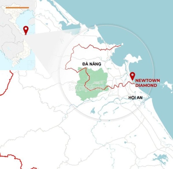 S-05 • 2PN 82,33 m² T11  View nội khu + sông Cổ Cò  The Sapphire – Newtown Diamond  Giá từ 5,004 tỷ