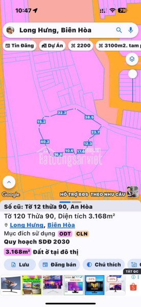 Chính chủ gửi bán đất ngay Mỹ Thuận-Long Mỹ-Bà Rịa (Phước Hải Long Đất mới,gần trường cấp 3 Dương