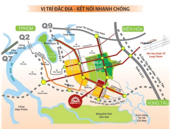 Nhận Ký Gửi - Mua Nhanh - Bán Nhanh Đất Nền Khu Đô Thị Sunflower Nhơn Trạch Đồng Nai