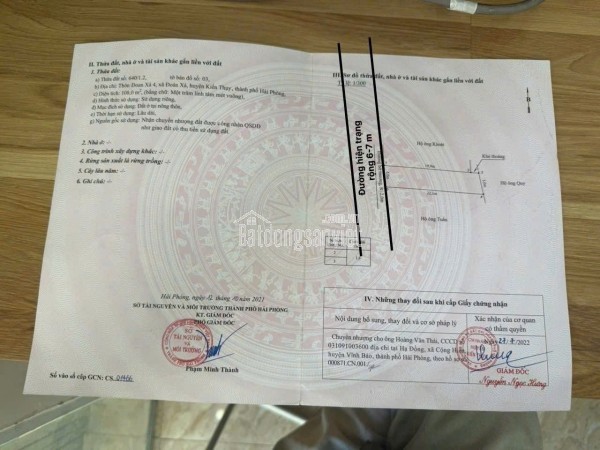 LÔ ĐOÀN XÁ 4 – MẶT ĐƯỜNG NHỰA 6M – GIÁ CHỈ 2.2X TỶ – ĐÓN SÓNG CẢNG BIỂN  ZALO 0567 222 555