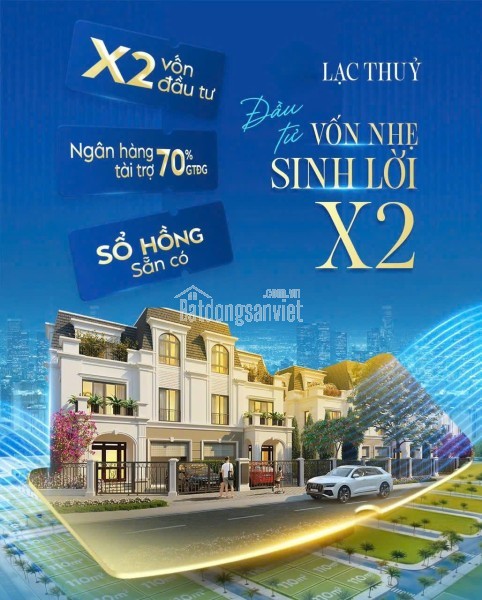 ĐẦU TƯ ĐẤT NỀN CHỈ 465 TRIỆU/LÔ – LẠC THUỶ, HOÀ BÌNH