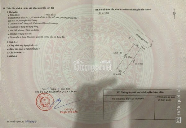 🌟 Bán Lô Đất TĐC Sở Tư Pháp – Ngang 5m Đẹp Chuẩn – Vị Trí Đắc Địa Trung Tâm Hải Phòng