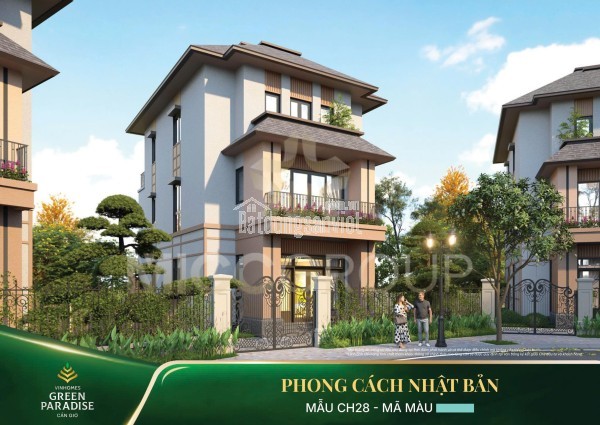 BIỆT THỰ NGHĨ DƯỠNG CẦN GIỜ GIÁ 100 TRIỆU/M2 TẠI KHU SIÊU ĐÔ THỊ VINHOMES GREEN PARADISE CAN GIO