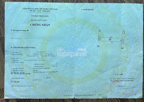 LÔ 154M² GIÁ RẺ HIẾM – NGANG 5M – NGÕ Ô TÔ 3M TẠI KIM ĐỚI 3, HỮU BẰNG  ZALO 0567 222 555