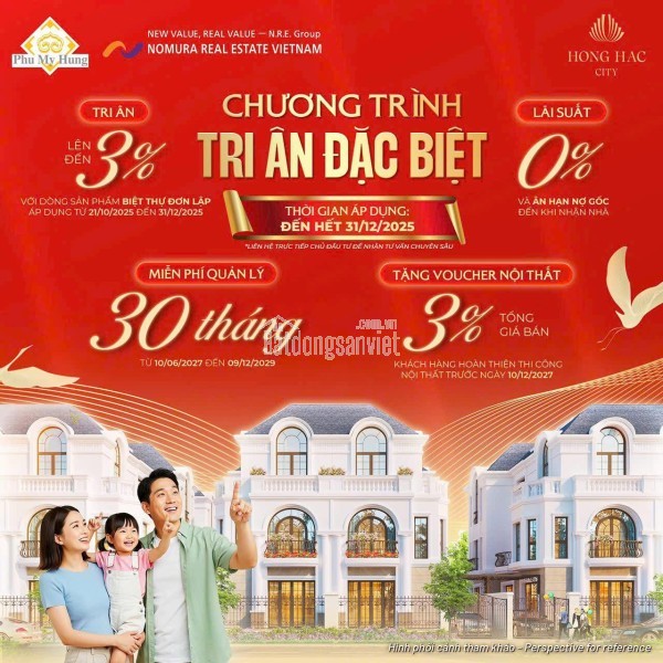 Chương trình tri ân đặc biệt dành cho khách mua Hồng Hạc City Phú Mỹ Hưng 0901323786