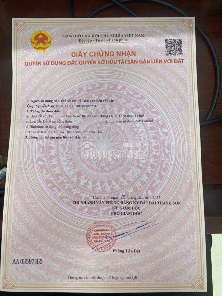 CHÍNH CHỦ BÁN LÔ ĐẤT ĐẸP – TÂN YÊN, BẮC GIANG – GIÁ CHỈ 700 TRIỆU