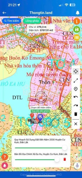 Đất giáp hồ mát mẻ dt 7*91m sẵn thổ cư kdc đông đầy đủ tiện ích cách sân bay chỉ hơn 20km quốc lộ