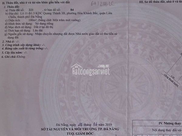 💥BÁN ĐẤT MT BÀU VÀNG 5 – TRUNG TÂM HÒA KHÁNH, LIÊN CHIỂU