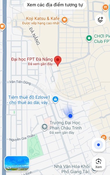 # Lô Góc 2 Mặt Tiền đường 7.5m sát ĐH FPT, ĐH Phan Châu Trinh, 4.x tỷ