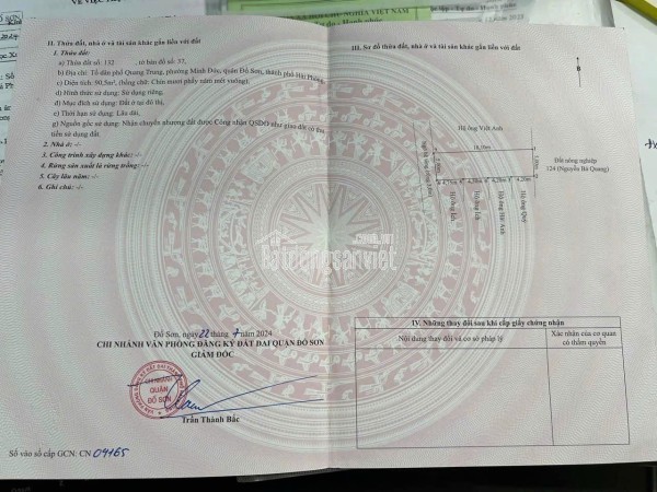 90.2M² GIÁ 1.5X TỶ – HIẾM TẠI QUANG TRUNG MINH ĐỨC – GẦN TRỤC THƯỢNG ĐỨC  ZALO 0567 222 555