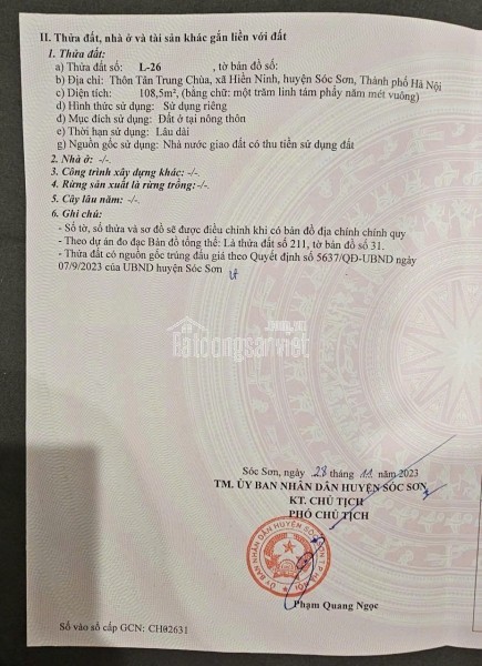 BÁN ĐẤT LÀN 1 – KHU ĐẤU GIÁ TÂN TRUNG CHÙA, HIỀN NINH, SÓC SƠN, HÀ NỘI