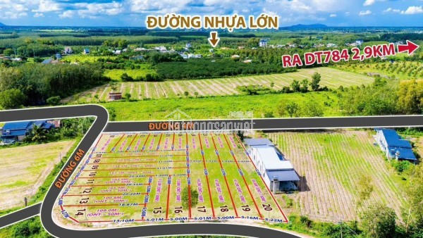 Bàu Đồn- Gò Dầu dt 5*21m sẵn thổ cư cách KCN Phước Đông chỉ 4km giá F0 chỉ 3xxtr lô bao sang tên